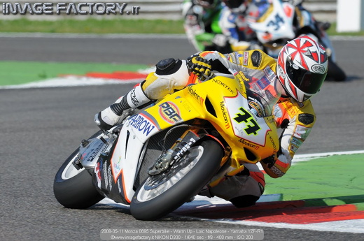2008-05-11 Monza 0695 Superbike - Warm Up - Loic Napoleone - Yamaha YZF-R1